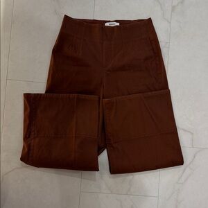 Spanx twill wide leg cropped trouser